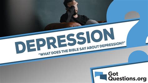 What Does The Bible Say About Depression Youtube