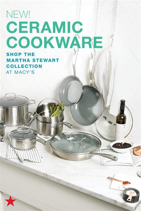 Martha Stewart Collection 14 Pc Cookware Set Created For Macys