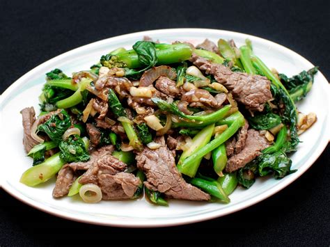 Start with tenderizing the beef cut 1lb of flank steak into thin strips across the grain. How to Make Stir-Fried Beef With Chinese Broccoli | Serious Eats