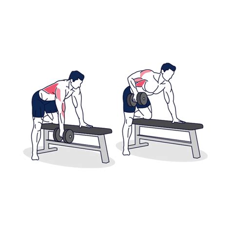 Dumbbell Bent Over Row Single Arm Simply Fitness