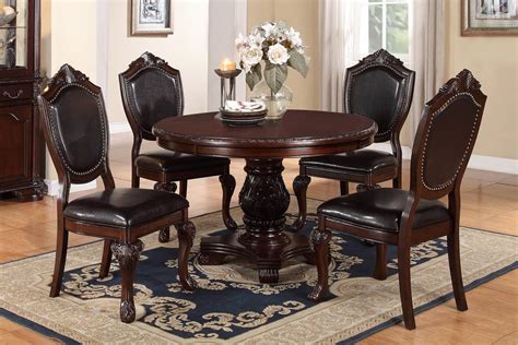 Discover round shape dining table featuring a stylishly varied range. Round Formal Dining Room Table Set | Affordable Home Furnitrue