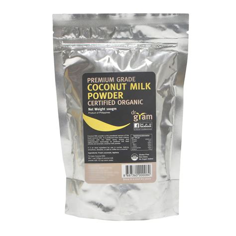 Dr Gram Organic Coconut Milk Powder 100g Gluten And Dairy Free