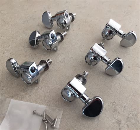 Grover Rotomatic Tuners Tuning Machines 3 X 3 Chrome Reverb