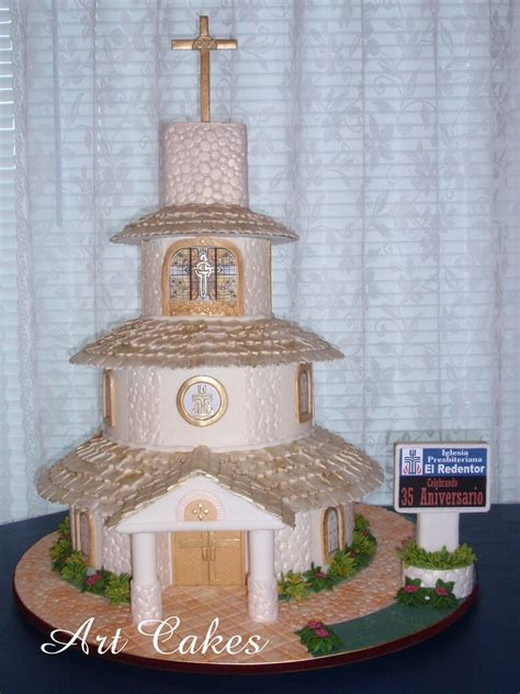 Bautizo cakes baptism cookies religious cakes confirmation cakes halloween cakes. CHURCH Anniversary Cake | Cake art, Building cake, Cake