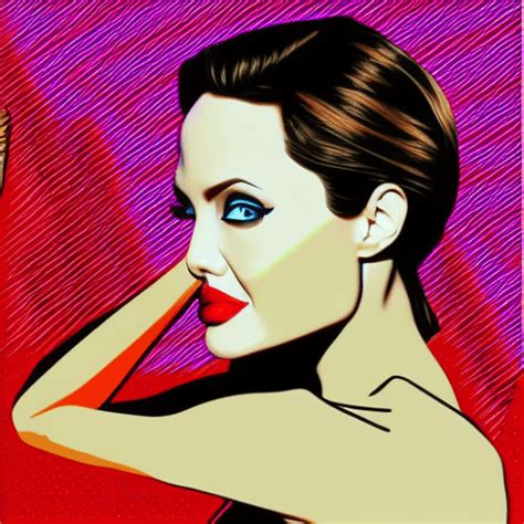 Angelina Jolie Pop Art · Creative Fabrica