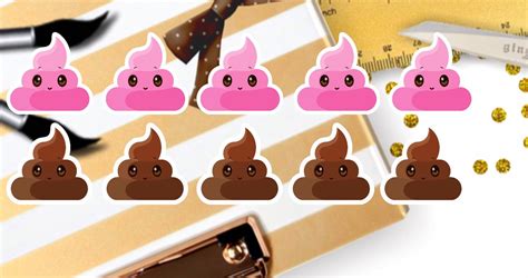 Poop Stickers Poop Emoji Stickers Planner Poop Sticker Etsy
