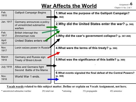 32 Chapter 11 Section 1 World War 1 Begins Worksheet Answers Free