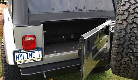 HyLine OffRoad Rear Bumper & Tire Carrier Combo for 87-06 Jeep Wrangler