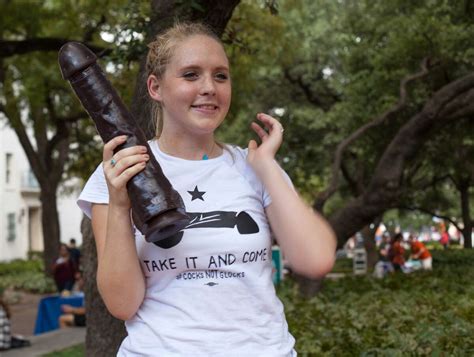 nsfw shirt spotted at cocks not glocks protest at university of texas at austin