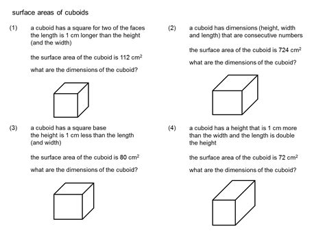 Median Don Steward Mathematics Teaching Harder Cuboid Surface Area