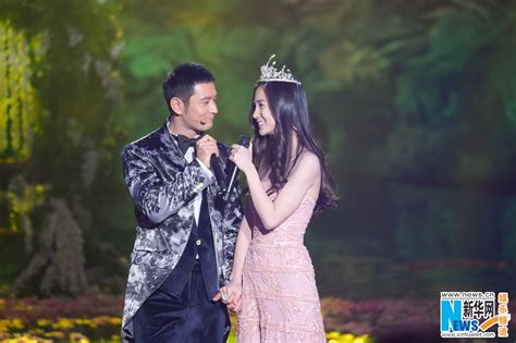 Chinese screen stars huang xiaoming and angelababy wed before 2,000 guests. Huang Xiaoming, Angelababy attend New Year concert[1 ...