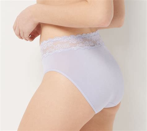 Breezies Seamless Comfort Hi Cut Brief With Lace Set Of 3