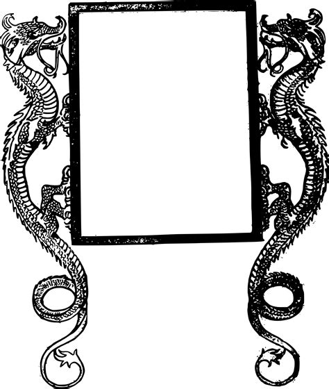 Clipart Dragon Frame