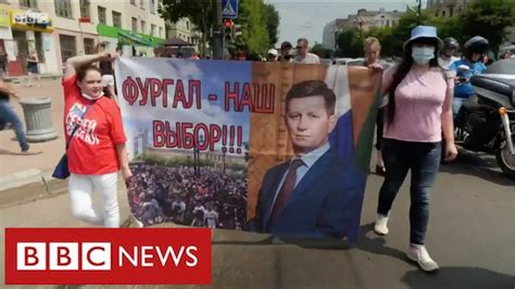 Russians Take To Streets To Demand Release Of Local Governor Bbc News Youtube