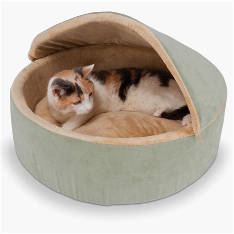 The Warming Cat Bed Hammacher Schlemmer