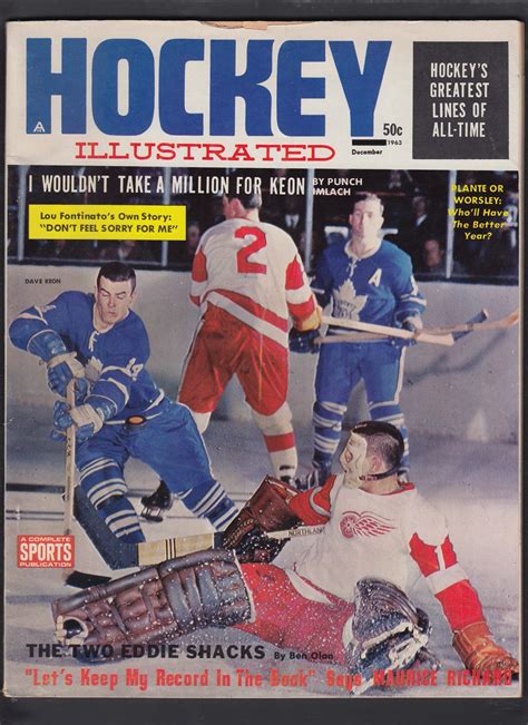 Cs96927246 1963 Hockey Illustrated Full Magazine Capital Sports Cards