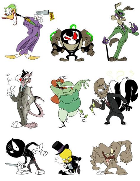 Dc Looney Tunes Presents Daffy Joker Bane De Tazmania Riddler E