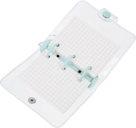 Buy Nuobesty Mini Transparent Binder Notebook 3 Ring Binder Covers