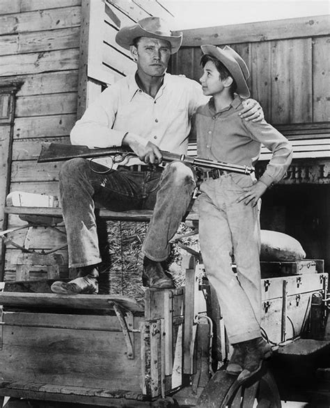 Chuck Connors Johnny Crawford The Rifleman 1958 Johnny Crawford