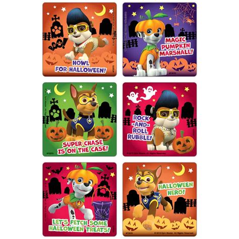 Paw Patrol Howl For Halloween Stickers