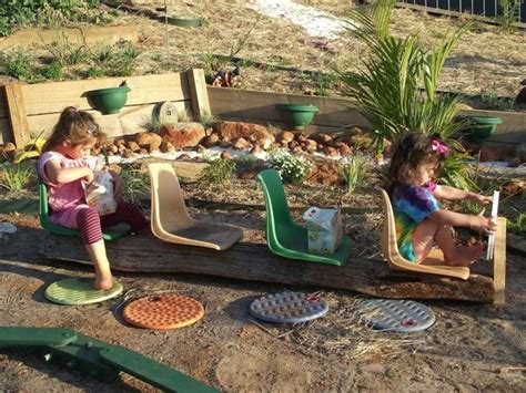 idée intéressante pour une aire de jeux enfant Backyard Play Spaces Outdoor Learning Spaces