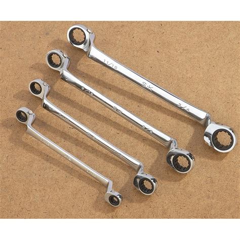 Metric 5 Pc Sk G Pro Offset Ratcheting Wrenches 225725 Hand