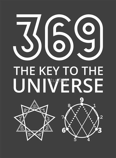 369 The Key To The Universe White By Tuzlay Redbubble