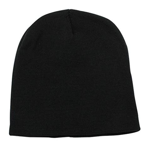 Everything Black 9″ Skull Cap Beanie That Will Fit Your Head Perfect