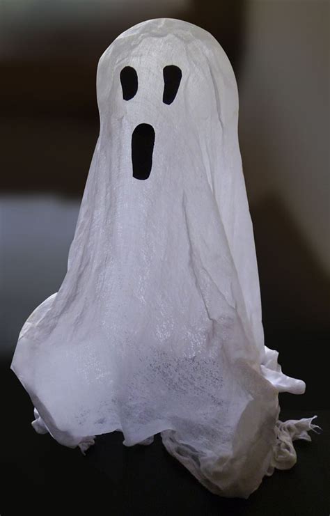 Cheesecloth Ghost - Kids Halloween Craft Ideas - JumpStart