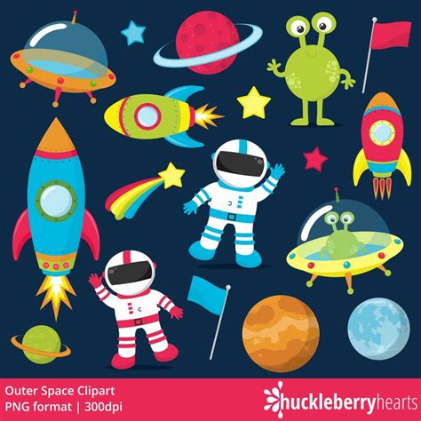 Outer Space Clipart Huckleberry Hearts