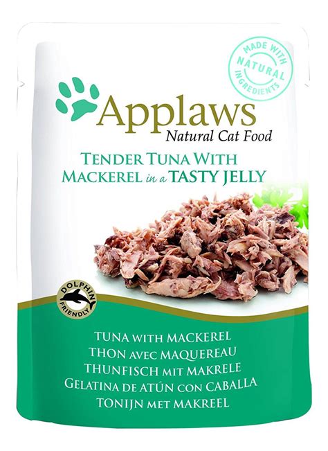 Applaws Cat Tuna Wholemeat With Salmon In Jelly Pouch 16 X 70 G