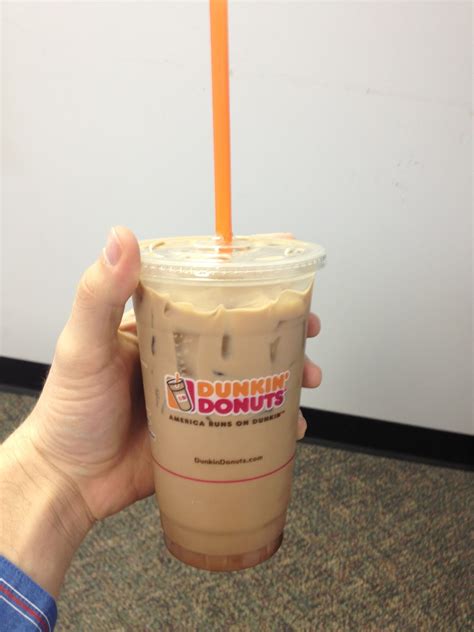 Some dunkin donuts stores have a cinnamon flavor (unsweet) and it is so good mixed with the pumpkin (sweet). Dunkin Donuts Caramel Swirl Iced Coffee Recipe | Besto Blog