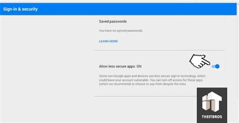 Watch the video explanation about how to allow less secure app access in gmail ? How to setup Gmail in Outlook 2016 - TheITBros