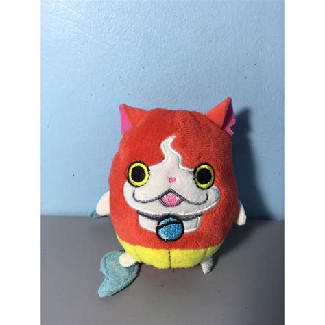 Small Cute Pillow Shape Yokai Komasan Bandai Orange Cat Stuffed Toy Or Plush Toy Shopee