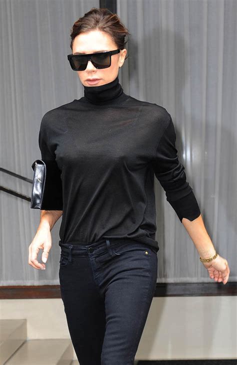 Victoria Beckham Sexy Display In Nipple Baring Sheer Top Daily Star
