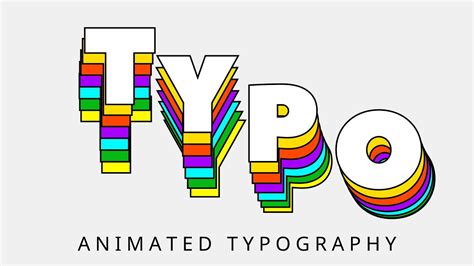 Animated Typography Tutorial In After Effects Youtube