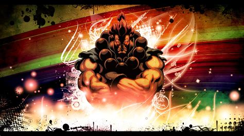 Wallpaper Illustration Video Games Anime Street Fighter Akuma Stage Screenshot Computer