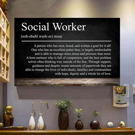 Social Work Definition Print Social Worker T Coworker T Etsy