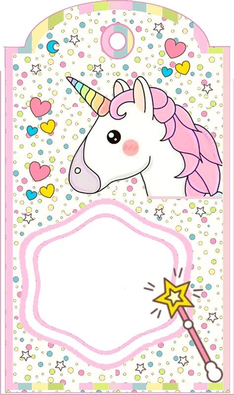 Etiqueta Unicornio Manualidades Invitacion De Unicornio Cumpleaños