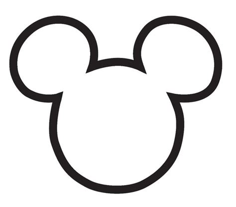 Mickey Mouse Logo Outline Disney Mickey Mouse Svg Mickey Mouse Head