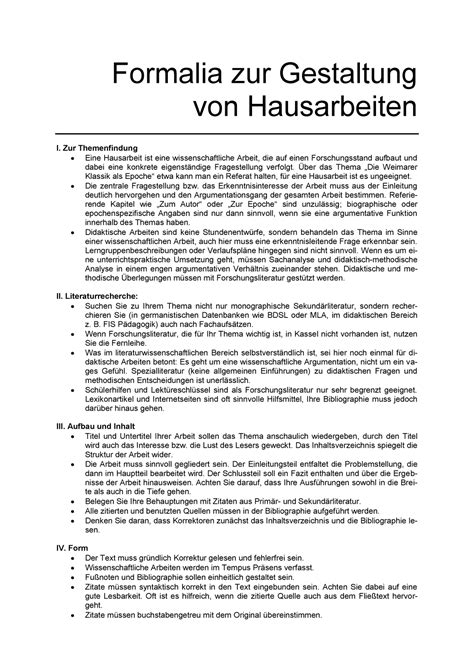 Und vergessen sie die modulangabe bitte. Formalia Hausarbeit - Uni Kassel - StuDocu