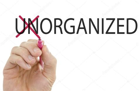 Changing Word Unorganized Into Organized — Stock Photo © Gajus Images