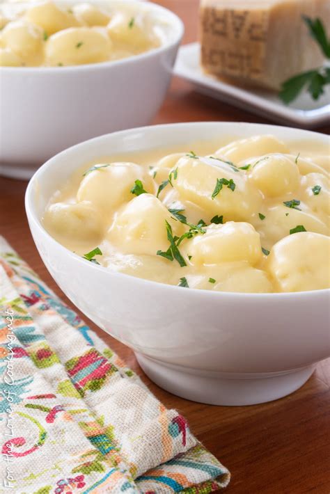 Gnocchi With Triple Cheese Sauce For The Love Of Cooking