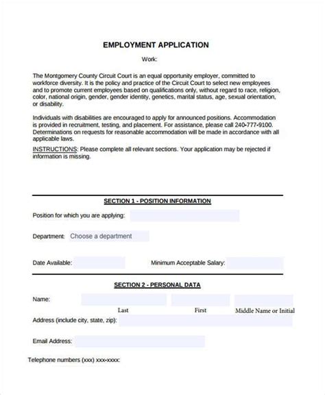 Free 32 Simple Job Application Forms In Pdf Ms Word Excel