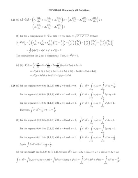phys3405 homework 2 solutions x x y x z x x y y y z y pdf