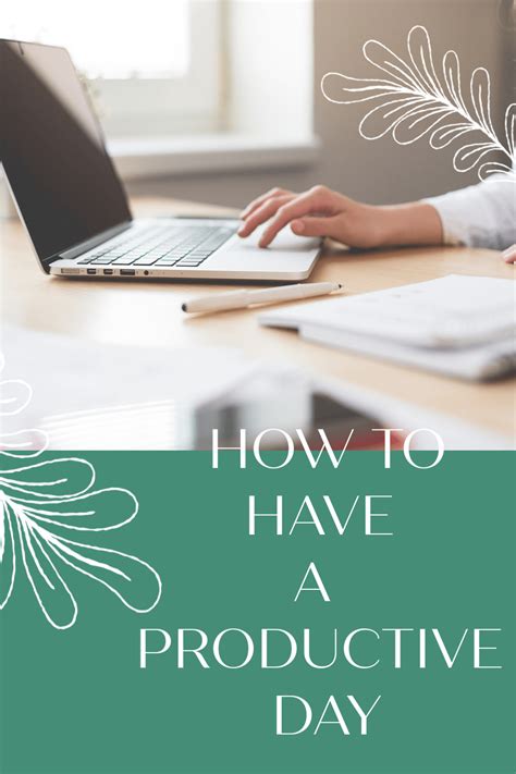 How To Have A Productive Day At Home Sharon E Hines