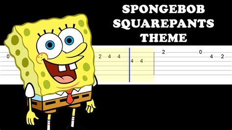 Spongebob Squarepants Theme Easy Guitar Tabs Tutorial Youtube
