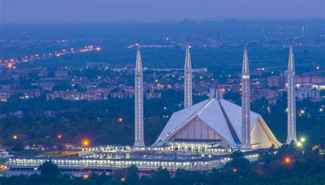 Faisal Masjid From Damn E Koh 伊斯兰堡 维基百科，自由的百科全书 Murree Pakistan Islamabad Pakistan Karachi