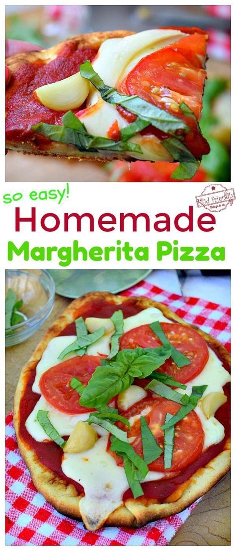 The Best Homemade Margherita Pizza Recipe On Naan Bread Kid