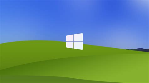 4k Bliss Operating System Microsoft Logo Minimalism Windows Xp